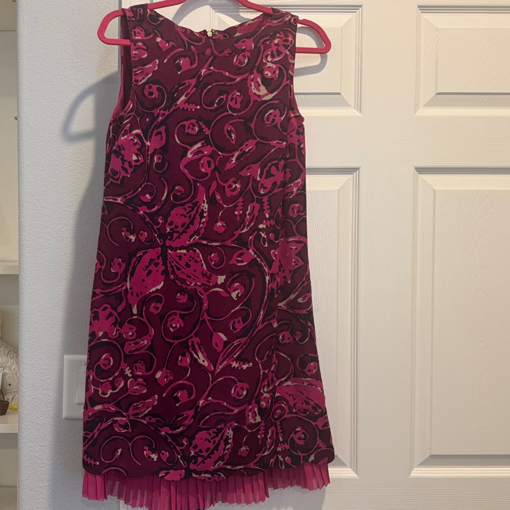 Elegant Tory Burch Pink Patterned Dress Size 4